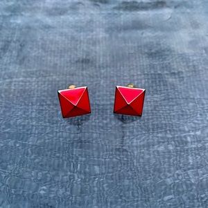 J. Crew Hot Pink Stud Earrings